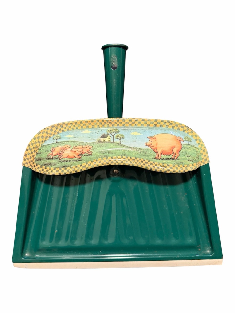 VTG J.V. Reed Country Pig Metal Dustpan ✨ Near Mint Cottagcore Art